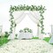 2PC 7.5 Ft Fake Rose Vine Flowers Plants Artificial Hanging Ivy Home Hotel Party